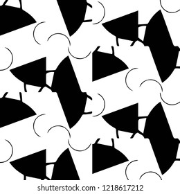 Simple black and white vector illustration. Abstract geometric background pattern