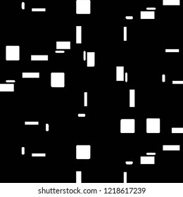Simple black and white vector illustration. Abstract geometric background pattern