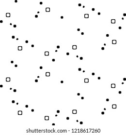 Simple black and white vector illustration. Abstract geometric background pattern