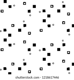 Simple black and white vector illustration. Abstract geometric background pattern
