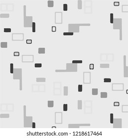 Simple black and white vector illustration. Abstract geometric background pattern