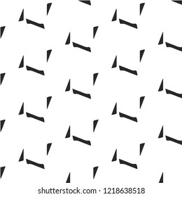 Simple black and white vector illustration. Abstract geometric background pattern
