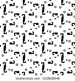 Simple black and white vector illustration. Abstract geometric background pattern