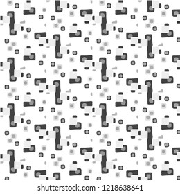 Simple black and white vector illustration. Abstract geometric background pattern