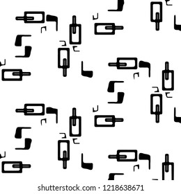 Simple black and white vector illustration. Abstract geometric background pattern