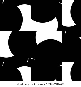 Simple black and white vector illustration. Abstract geometric background pattern