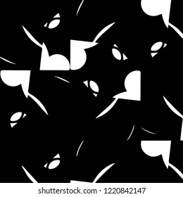 Simple black and white vector illustration. Abstract geometric background pattern