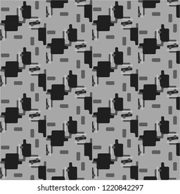 Simple black and white vector illustration. Abstract geometric background pattern