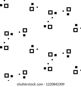 Simple black and white vector illustration. Abstract geometric background pattern