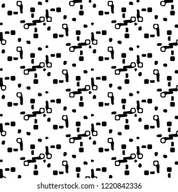 Simple black and white vector illustration. Abstract geometric background pattern