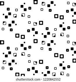 Simple black and white vector illustration. Abstract geometric background pattern