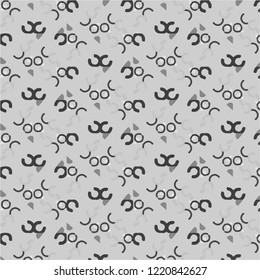 Simple black and white vector illustration. Abstract geometric background pattern
