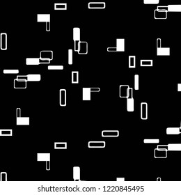 Simple black and white vector illustration. Abstract geometric background pattern