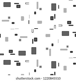 Simple black and white vector illustration. Abstract geometric background pattern