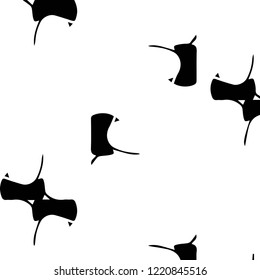 Simple black and white vector illustration. Abstract geometric background pattern