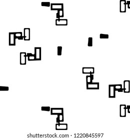 Simple black and white vector illustration. Abstract geometric background pattern