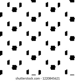 Simple black and white vector illustration. Abstract geometric background pattern