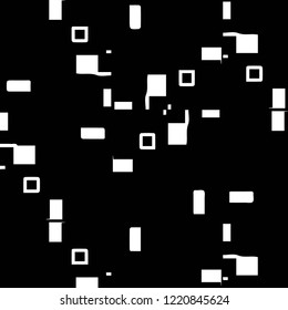 Simple black and white vector illustration. Abstract geometric background pattern