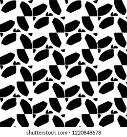 Simple black and white vector illustration. Abstract geometric background pattern
