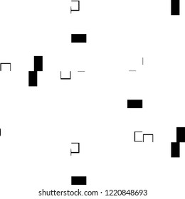 Simple black and white vector illustration. Abstract geometric background pattern
