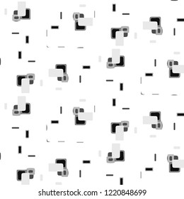 Simple black and white vector illustration. Abstract geometric background pattern