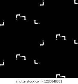 Simple black and white vector illustration. Abstract geometric background pattern