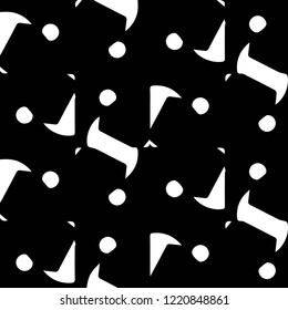 Simple black and white vector illustration. Abstract geometric background pattern