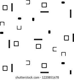 Simple black and white vector illustration. Abstract geometric background pattern