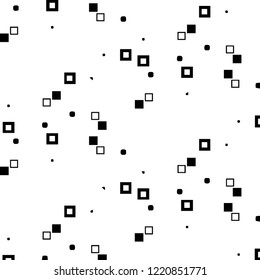 Simple black and white vector illustration. Abstract geometric background pattern