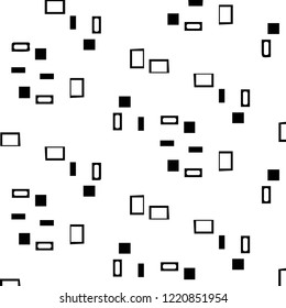 Simple black and white vector illustration. Abstract geometric background pattern