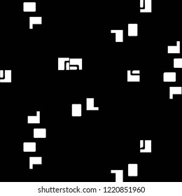 Simple black and white vector illustration. Abstract geometric background pattern