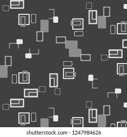 Simple black and white vector illustration. Abstract geometric background pattern