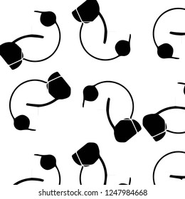 Simple black and white vector illustration. Abstract geometric background pattern