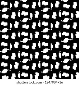 Simple black and white vector illustration. Abstract geometric background pattern
