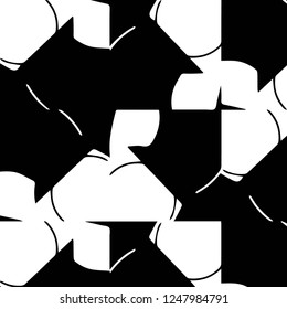 Simple black and white vector illustration. Abstract geometric background pattern
