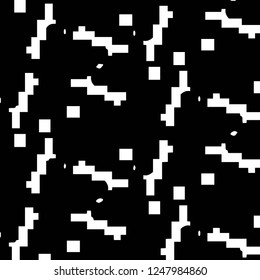 Simple black and white vector illustration. Abstract geometric background pattern