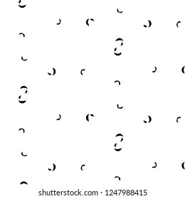 Simple black and white vector illustration. Abstract geometric background pattern