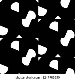Simple black and white vector illustration. Abstract geometric background pattern