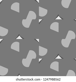 Simple black and white vector illustration. Abstract geometric background pattern