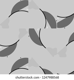 Simple black and white vector illustration. Abstract geometric background pattern