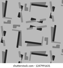 Simple black and white vector illustration. Abstract geometric background pattern
