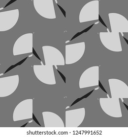 Simple black and white vector illustration. Abstract geometric background pattern