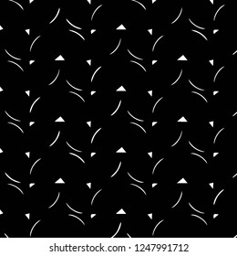 Simple black and white vector illustration. Abstract geometric background pattern