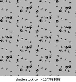Simple black and white vector illustration. Abstract geometric background pattern