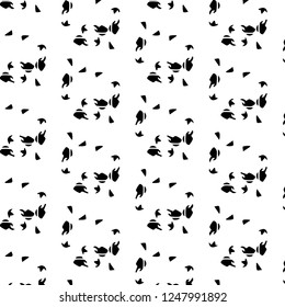 Simple black and white vector illustration. Abstract geometric background pattern