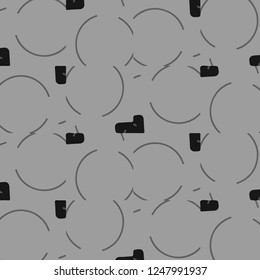 Simple black and white vector illustration. Abstract geometric background pattern
