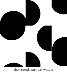 Simple black and white vector illustration. Abstract geometric background pattern