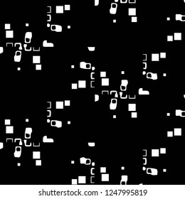 Simple black and white vector illustration. Abstract geometric background pattern