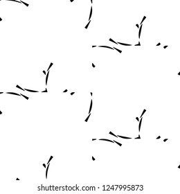 Simple black and white vector illustration. Abstract geometric background pattern