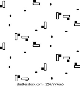 Simple black and white vector illustration. Abstract geometric background pattern